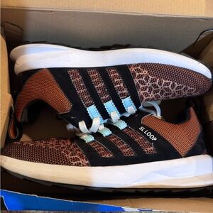 Adidas Black and Orange Athletic Shoes